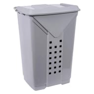 Coffre à linge prima gris béton 60l