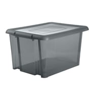 Funny box avec couvercle gris acidulé 80l