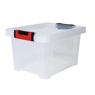 Eda clipstock boîte de rangement 15 l couvercle à charnière 38.3x28.8x22.9cm