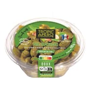 Olives vertes dénoyautées ail basilic 110g