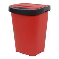 Poubelle "tri home" 40L rouge rubis