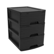 Module a4 stone 3 tiroirs noir