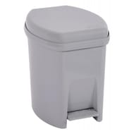 Poubelle salle de bain 6l gris