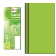 Cora nappe 20mx1m18 damassé vert anis