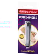 Mercurochrome coupe-ongles avec lime intégrée