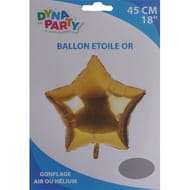 1 ballon etoile mylar or 45cm