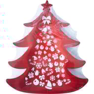 6 assiettes carton mon beau sapin 23cm