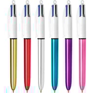 Bic coffret 4 couleurs shine x1 coloris assortis