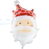 Ballon alu tete de pere noel 49x75cm