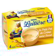 La Laitière Petit pot de crème biscuit 4x100g