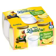 La Laitière Yaourt au lait entier citron 4x125g