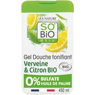 So' bio gel douche tonifiant verveine & citron bio 450 ml
