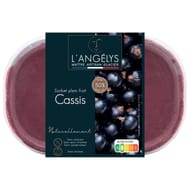 L'angelys bac sorbet plein fruit cassis 750ml 500g