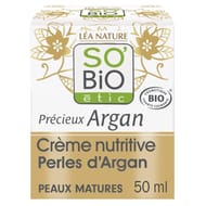 So bio crème nutritive perles d'argan peaux matures 50ml