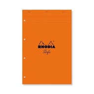 Rhodia bloc perforé 21x31.8 cm 160 pages grands carreauxr 80g pefc