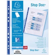 Exacompta 25 pochettes perforése coins stop doc 21x29.7 cm