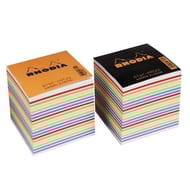 Rhodia bloc cube couleurs assorties 90x90x80 mm