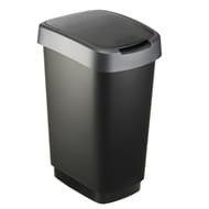 POUBELLE TWIST 25L NOIR/anthracite
