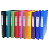 Exacompta classeur l 4 anneaux polypro opaque dos 40