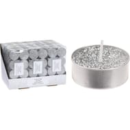 Bougies chauffe-plat pailletées x8