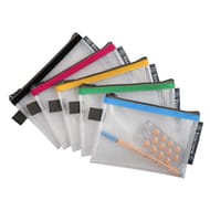 Exacompta pochette fermeture zip 125x168 eva 28/100eme 5 couleurs assoti