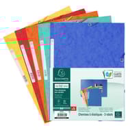 Exacompta 5 chemises élastiques 3 rabats carte lustrée