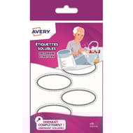 Avery 18 étiquettes solubles 55 x 29 mm