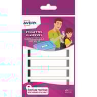 Avery 24 étiquettes plastifiées grises 86x17mm