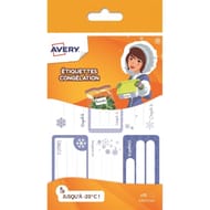Avery 18 étiquettes congélation 63.5x33mm