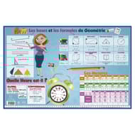 Exacompta sous main avec rabats 385x585 polypropylene mathematiques
