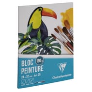 Clairefontaine bloc dessin 240x320 25f blanc 180g
