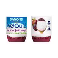 Velouté fruix sur lit de fruits rouges 4x125g