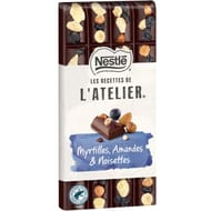 Nestlé L'Atelier chocolat noir, myrtilles, amandes et noisettes 170g