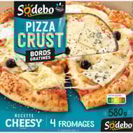 Sodebo pizza crust recette cheesy 4 fromages 580g