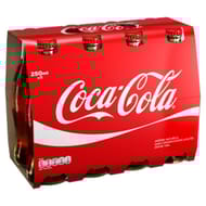 Coca-Cola bouteille verre 8x25cl