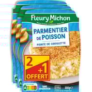 Fleury michon parmentier de poisson à la ciboulette 3x300g Lot 2+1 offert