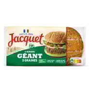 Jacquet 4 burgers 3 graines géant sans additifs 350g