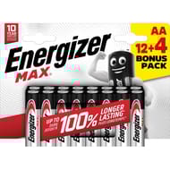 Energizer 12+4 piles gratuites max AA/LR06