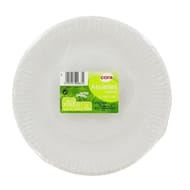 Cora assiette carton blanche 18cm x50