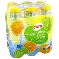 Cora eau aromatisée plate citron citron-vert 6x50cl
