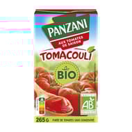 Panzani purée de tomates tomacouli nature bio 265g