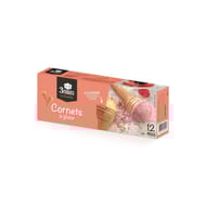 Les 3 toques cornets à glace simple x12 50g