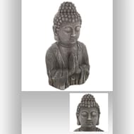 Buste bouddha" jayan" effet bois h50cm