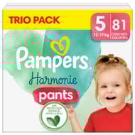 Pampers harmonie couches culottes taille 5 12kg -7kg x81