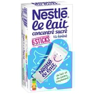 Nestlé Lait concentré sucré à pâtisser 6 sticks de 30g