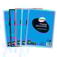 Cora protège documents soude personnalisable 80 vues polypro trans-opaque