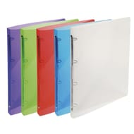 Exacompta classeur 21x29.7 cm Dos 2 cm 4 anneaux polypro translucide crystal colours