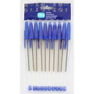 Stylo à bille 10 pièces bleu