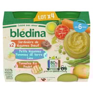 Blédina pots légumes féculants viande poisson 4x200g dès 6 mois
