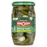 Amora cornichons croq vert aux épices et aromates 210g